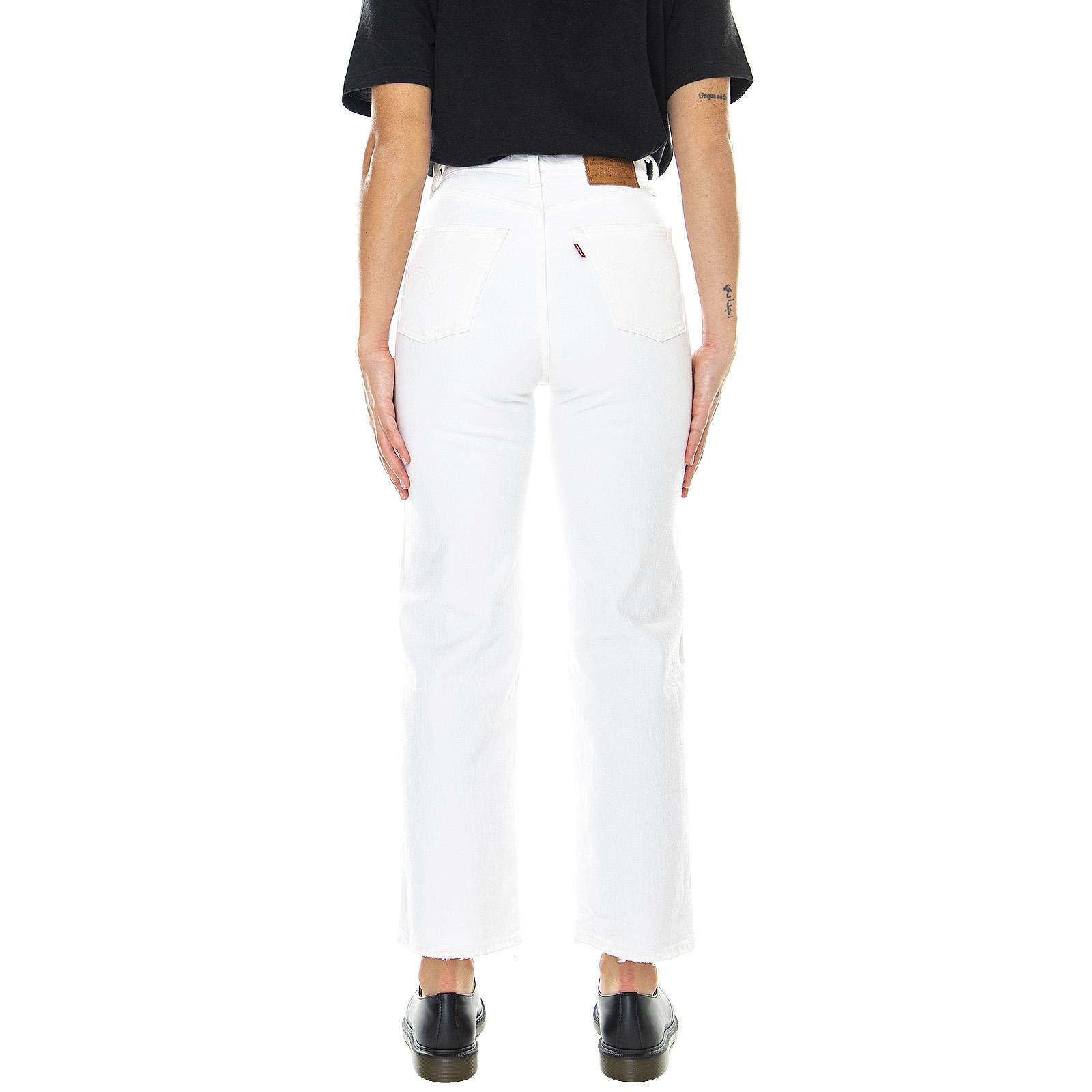 Womens Ribcage Straight Ankle - Denim Jeans Donna Bianchi 72693-0076  LEVIS 