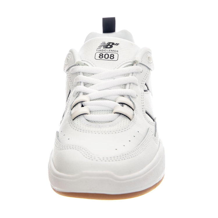 Scarpa Numeric Skateboarding White Leather / Textile - Scarpe Stringate Profilo Basso Uomo Bianche NM808TNB  NEW BALANCE 