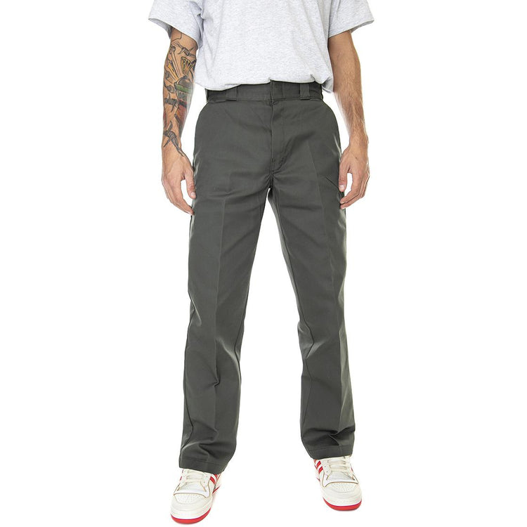 874 Work Pant Rec Olive Green - Pantaloni Chino Uomo Verdi DK0A4XK6OGX1  DICKIES 