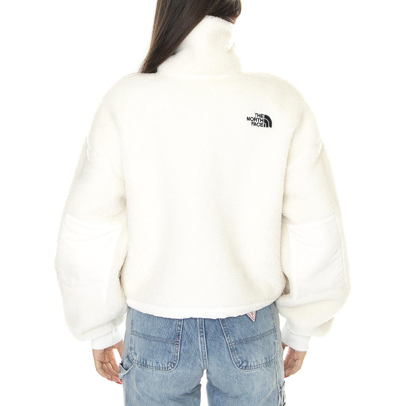 W Platte High Pile Fleece 1/4 Zip Gardenia White - Felpa Donna Bianca NF0A5GGIN3N1  THE NORTH FACE 