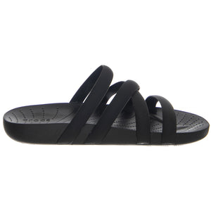 W' Crocs Splash Strappy Black - Sandali Donna Neri CR.208217-BLK  CROCS 