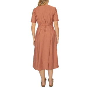 Biola 9853 Brown Dress - Abito Donna Marrone 180659853-1336  MINIUM 