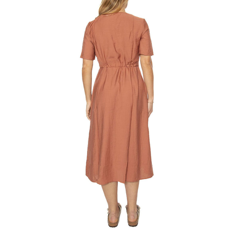 Biola 9853 Brown Dress - Abito Donna Marrone 180659853-1336  MINIUM 