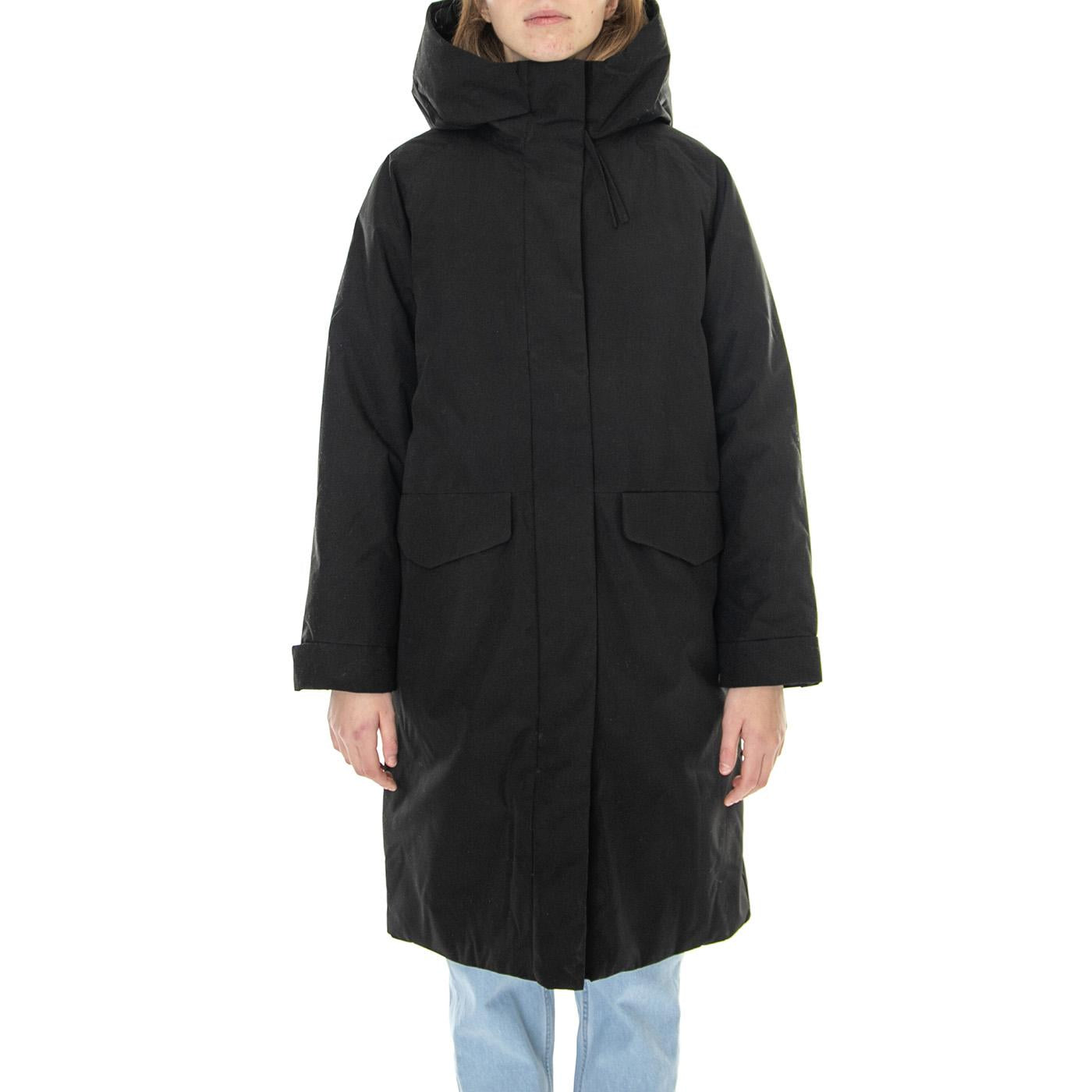 W´s Jacket Leonida Black Taslan - Giacca Invernale con Cappuccio Donna Nera 330751-110  ELVINE 