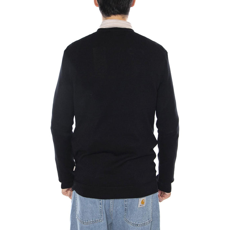 ONSWYLER Life Reg 14 LA Crew Knit Noos Black - Maglione Girocollo Uomo Nero 22020088-Black  ONLY & SONS 