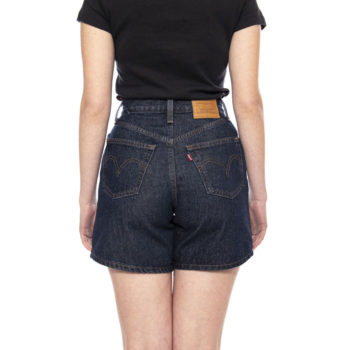 High Baggy Short - Snowing In LA - Bermuda Donna Denim Jeans Blu Scuro A9311 0006 LEVIS 