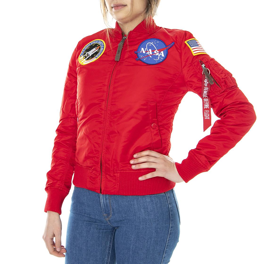 AI 168007 MA-1 VF Nasa Wmn Speed red 168007-328  ALPHA INDUSTRIES 