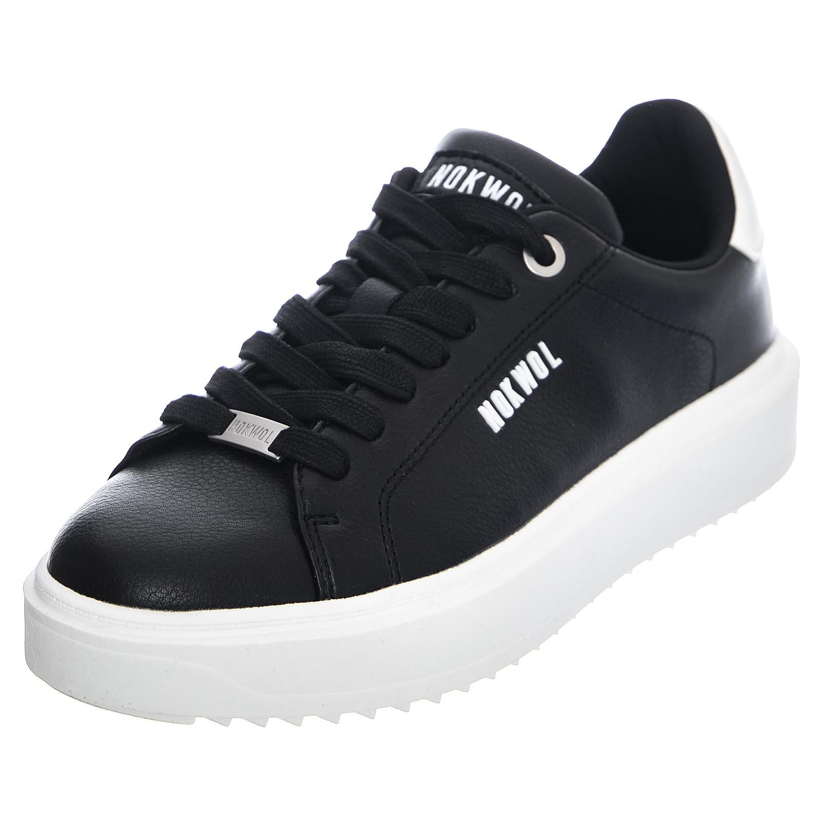 Cactus Sneakers - Black / White - Scarpe Profilo Basso Donna Nere NKSCACTUS-BLK  NOKWOL 