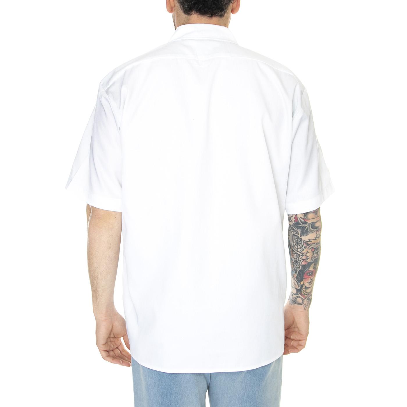 Work Shirt SS Rec White - Camicia Maniche Corte Uomo Bianca DK0A4XK7WHX1  DICKIES 