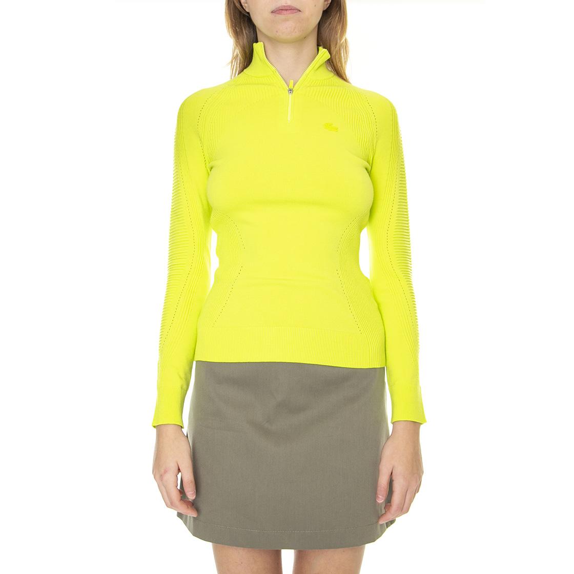 Pullover-90V - Maglione Collo Alto Donna Verde AF9552-90V  LACOSTE 