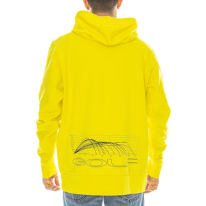 Mens Golfing Logo Radiant Yellow Hooded Sweatshirt FOA400458-5RY  OAKLEY 