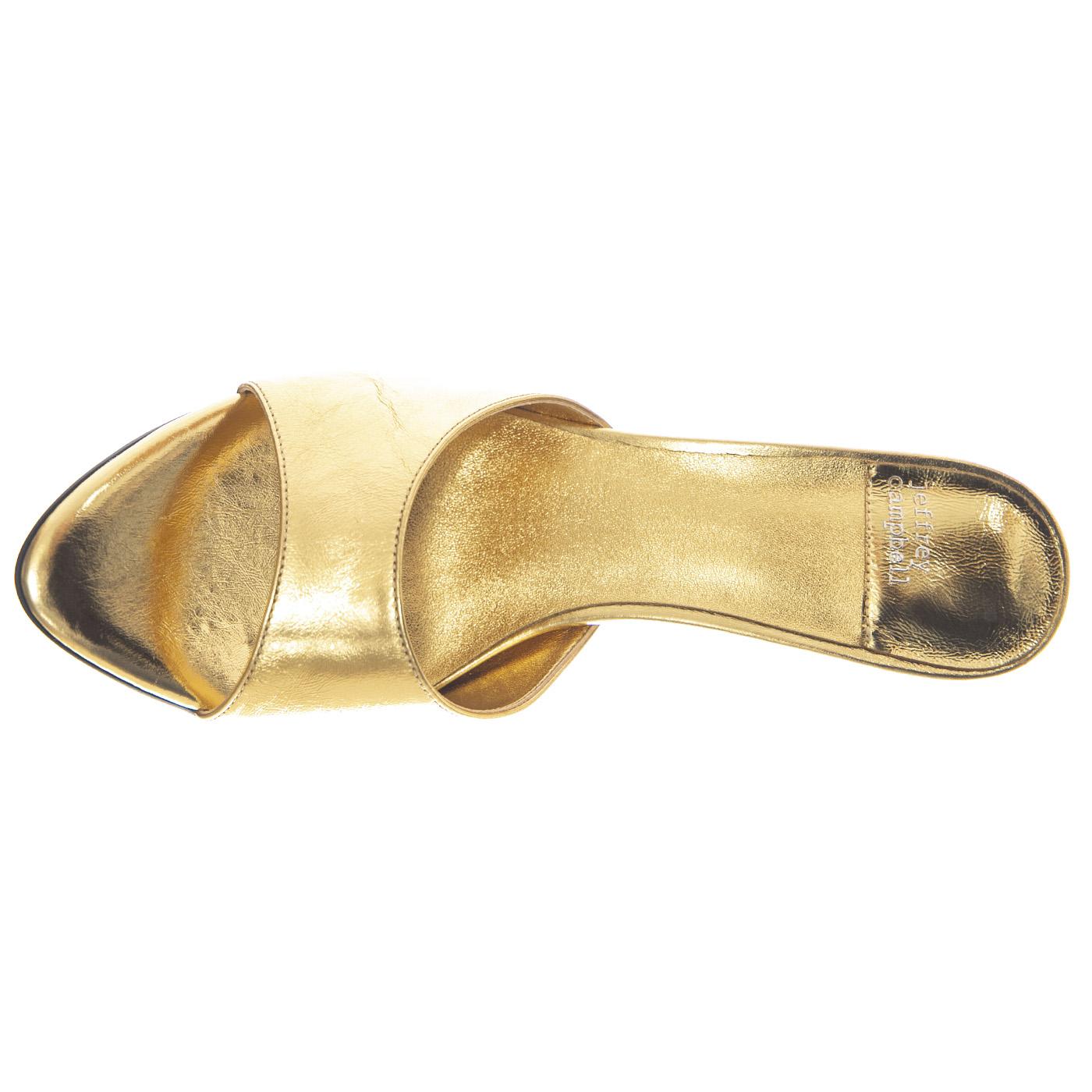 AGENT Gold Crinkle Metallic - Sandali Donna Oro JCSJCD-195-3-41 . JEFFREY CAMPBELL 