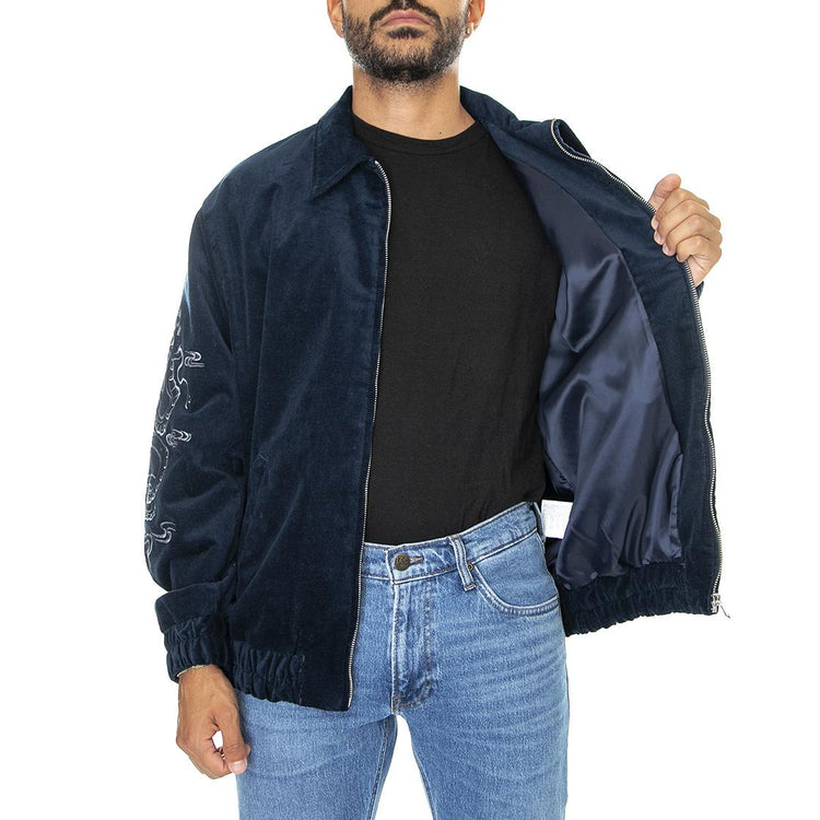 Midnight Jacket Navy Blazer - Giacca Invernale in Velluto Uomo Blu I031075.NYB.67.-NYB.67  EDWIN 