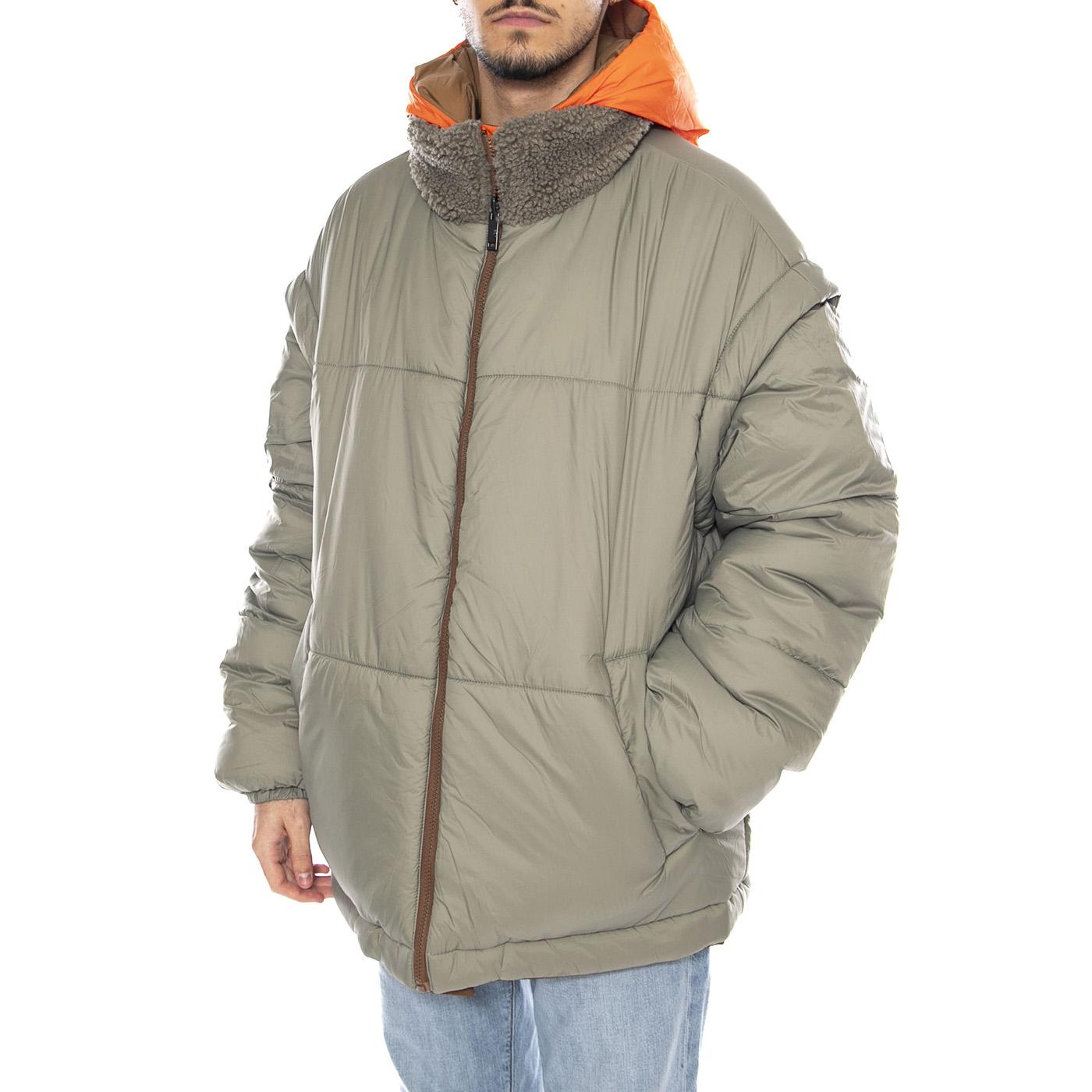Kristian Conv Puffer Coat -- Giacca Uomo Pecan/Moss Green Reversibile con Cappuccio UGC1158696-PSG . UGG 