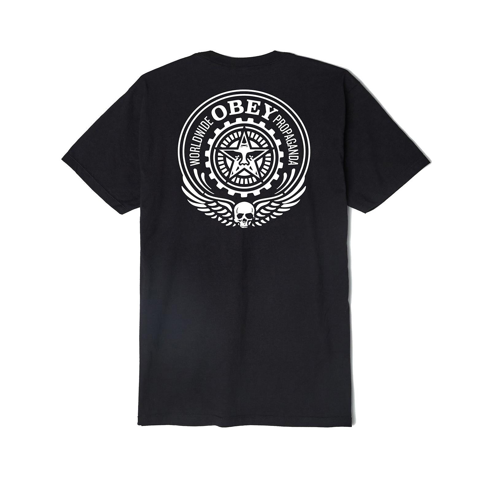 OBEY SKULL AND WINGS BLACK 165361682-BLK  OBEY 