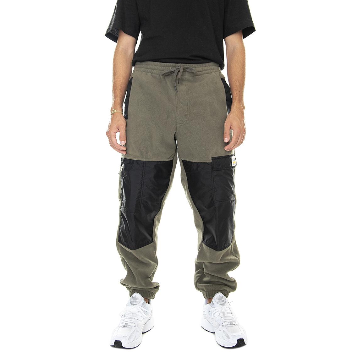 MT Vans Relaxed Fleece Pant Grape Leaf / Black - Pantaloni Jogging Uomo Verdei / Neri VN00000KKEK1  VANS 