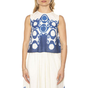 Top corto estampado Goa - Top Donna Multicolore 51W/44201  WILD PONY 