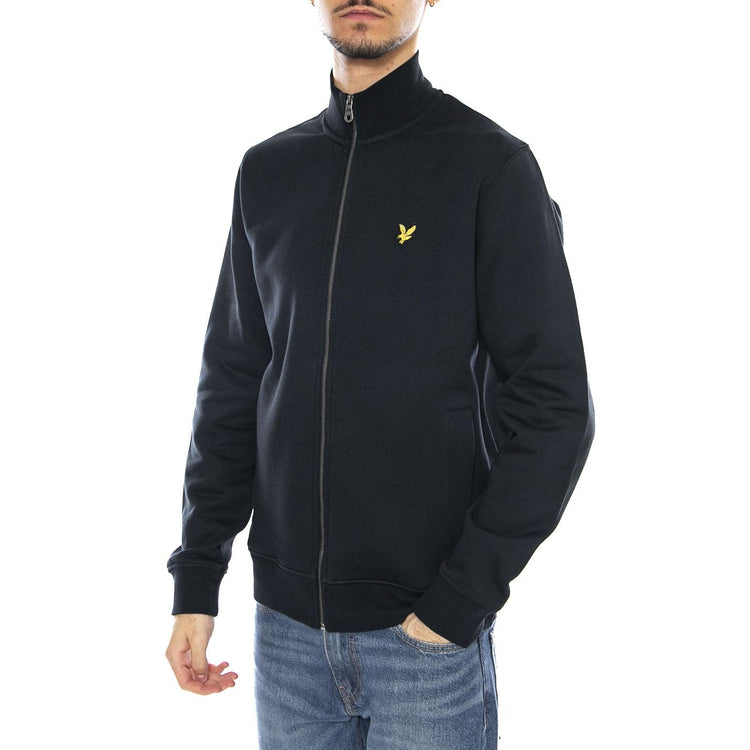 Brushback Full Zip Dark Navy - Felpa con Zip Uomo Blu ML2148V-Z271 . LYLE & SCOTT 