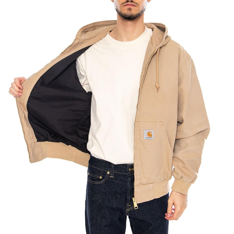 OG Active Jacket Hemilton Brown - Giacca con Cappuccio e Zip Uomo Marrone I034820 07E4O CARHARTT WIP 