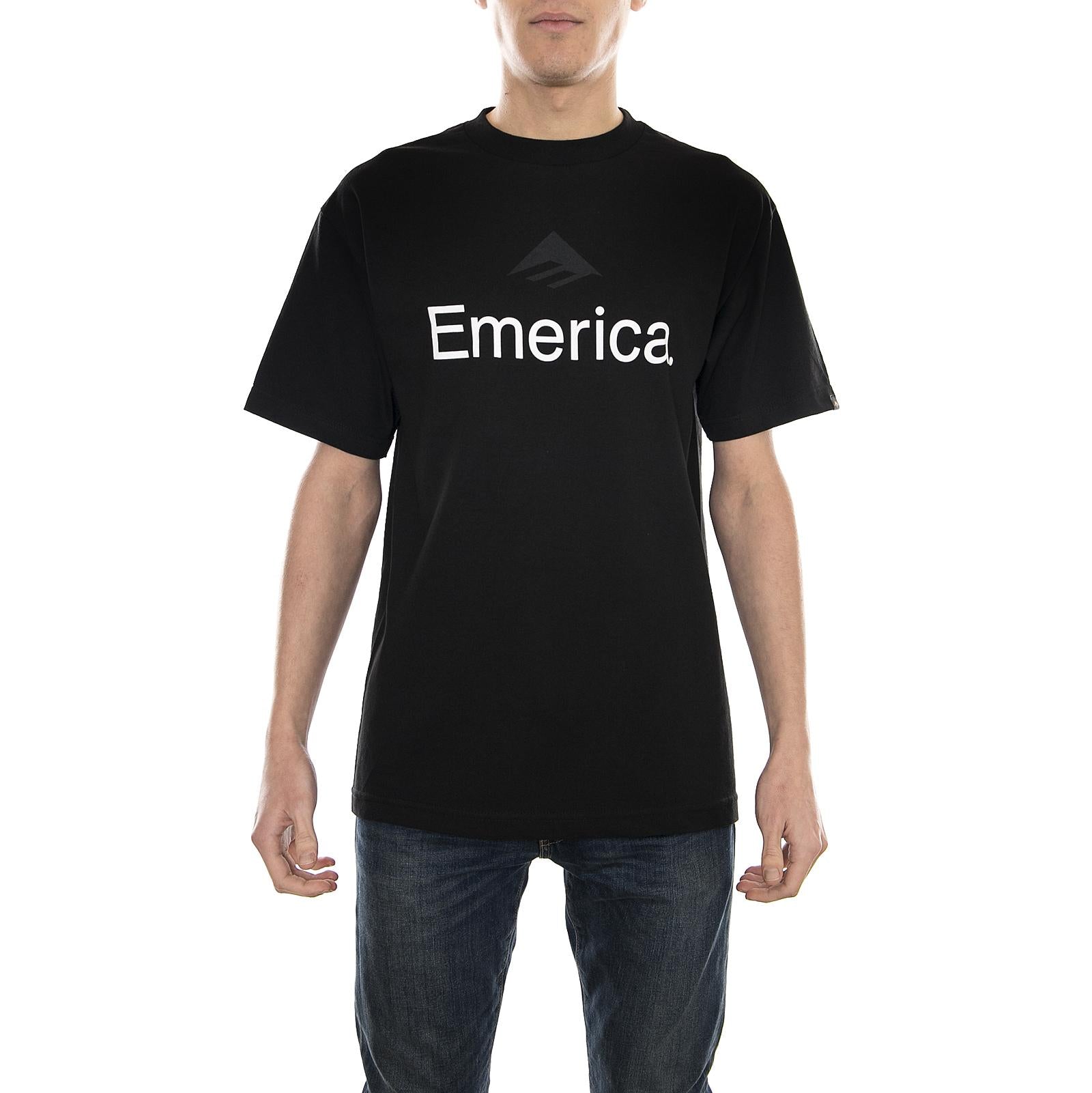SKATEBOARD LOGO T BLACK 6130002587-001  EMERICA 