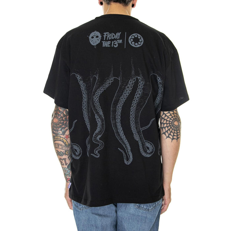 Jason's Blood Tee Black - Maglietta Girocollo Uomo Nera 22WOTS81-BLACK  OCTOPUS 