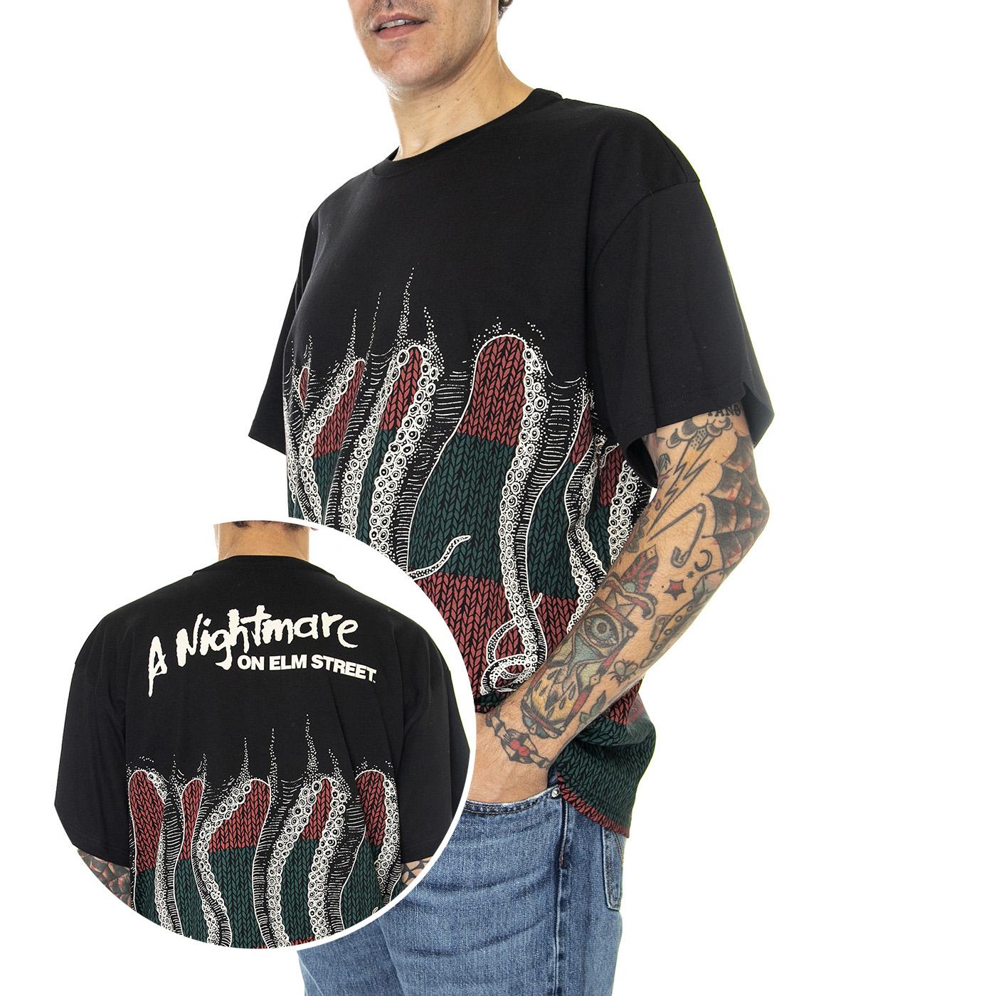 Freddy's Octopus Tee Black - Maglietta Girocollo Uomo Nera 22WOTS90-BLACK  OCTOPUS 