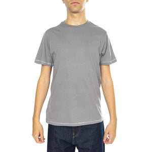 Basic S/S Tlrt Pebble - Maglietta Girocollo Uomo Grigia 22097-PEBBL  BRIXTON 