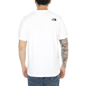 M S/S Never Stop Exploring Tee Tnf White - Maglietta Girocollo Uomo Bianca NF0A87NSFN41  THE NORTH FACE 