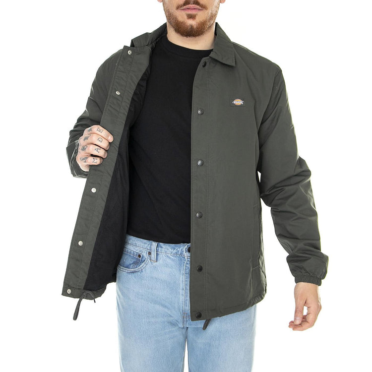 Oakport Coach Olive Green - Giacca Estiva Uomo Verde DK0A4XEWOGX1  DICKIES 