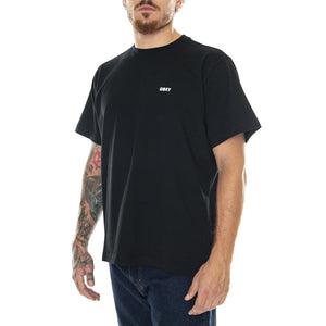 M' Establihsed Works Bold Tee SS Black - Maglietta Girocollo Uomo Nera 131080330-BLK  OBEY 