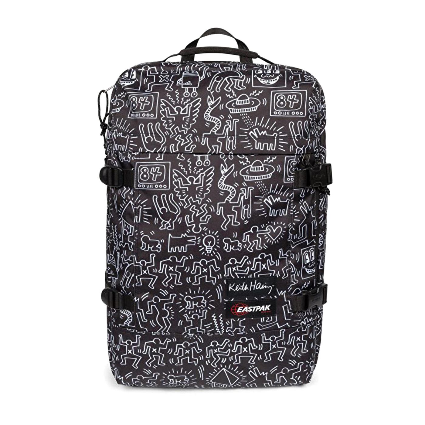 TRAVEL PACK KEITH HARING BLACK - Valigia con Ruote Nera Collaborazione con Keith Haring EK0A5BBR 6Z21 EASTPAK 