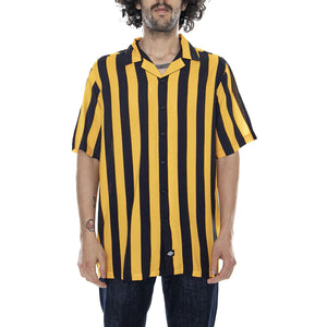 Roslyn - Custard/Black - Camicia Maniche Corte Uomo 05 200340-CUS . DICKIES 