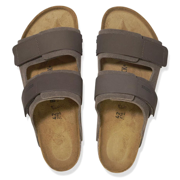 Uji Concrete Gray, Suede Leather / Nubuck - Sandali Uomo Grigi 1029259  BIRKENSTOCK 