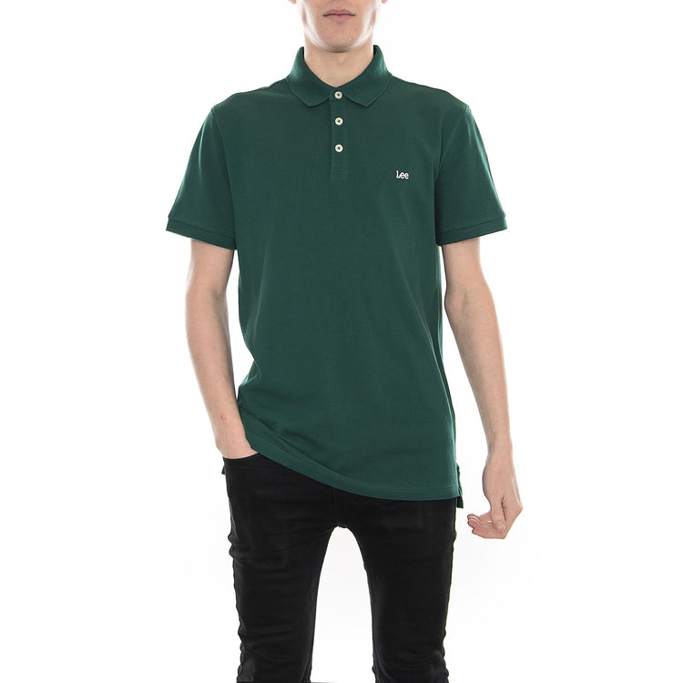 PLAIN PIQUE POLO EVERGREEN L62XRLEB  LEE 