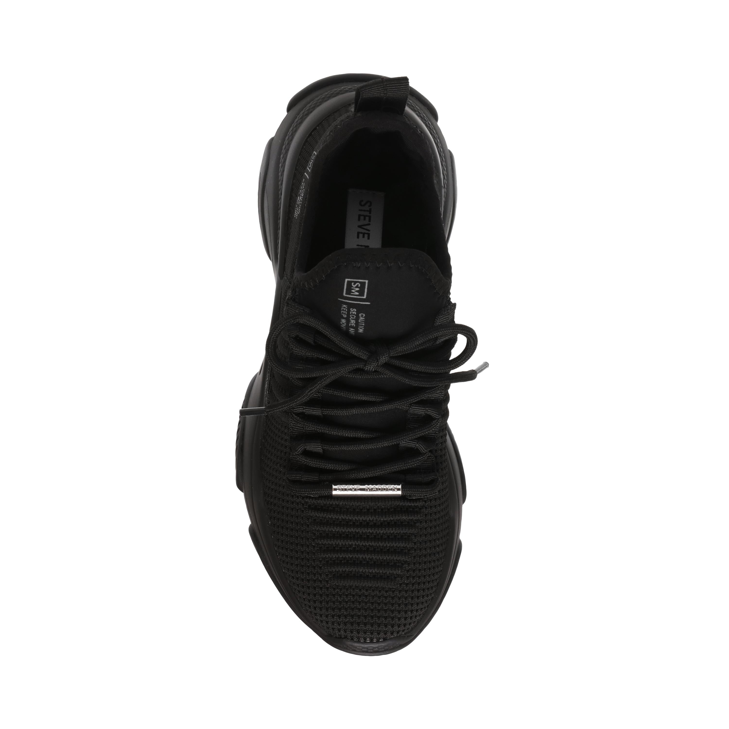 Mac Blk / Blk  Scarpe Stringate Profilo Basso Donna Nere SMPMAC-BLKBLK  STEVE MADDEN 