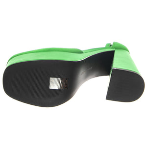 W' Londyn-Green Satin - Sandali Donna Verdi SM-LONDYNGRN  STEVE MADDEN 