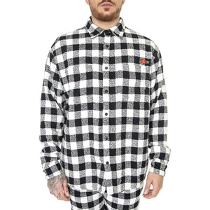 OC x DICKIES Tweed Shirt Black Check - Camicia Uomo Nera / Multicolore DK0A4Y4WE901  DICKIES 
