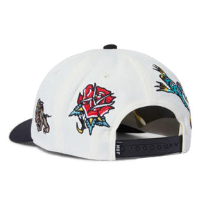 Bledsoe 6 Panels Snapback - Cappellino con Visiera Bianco HT00838-NATUR  HUF 