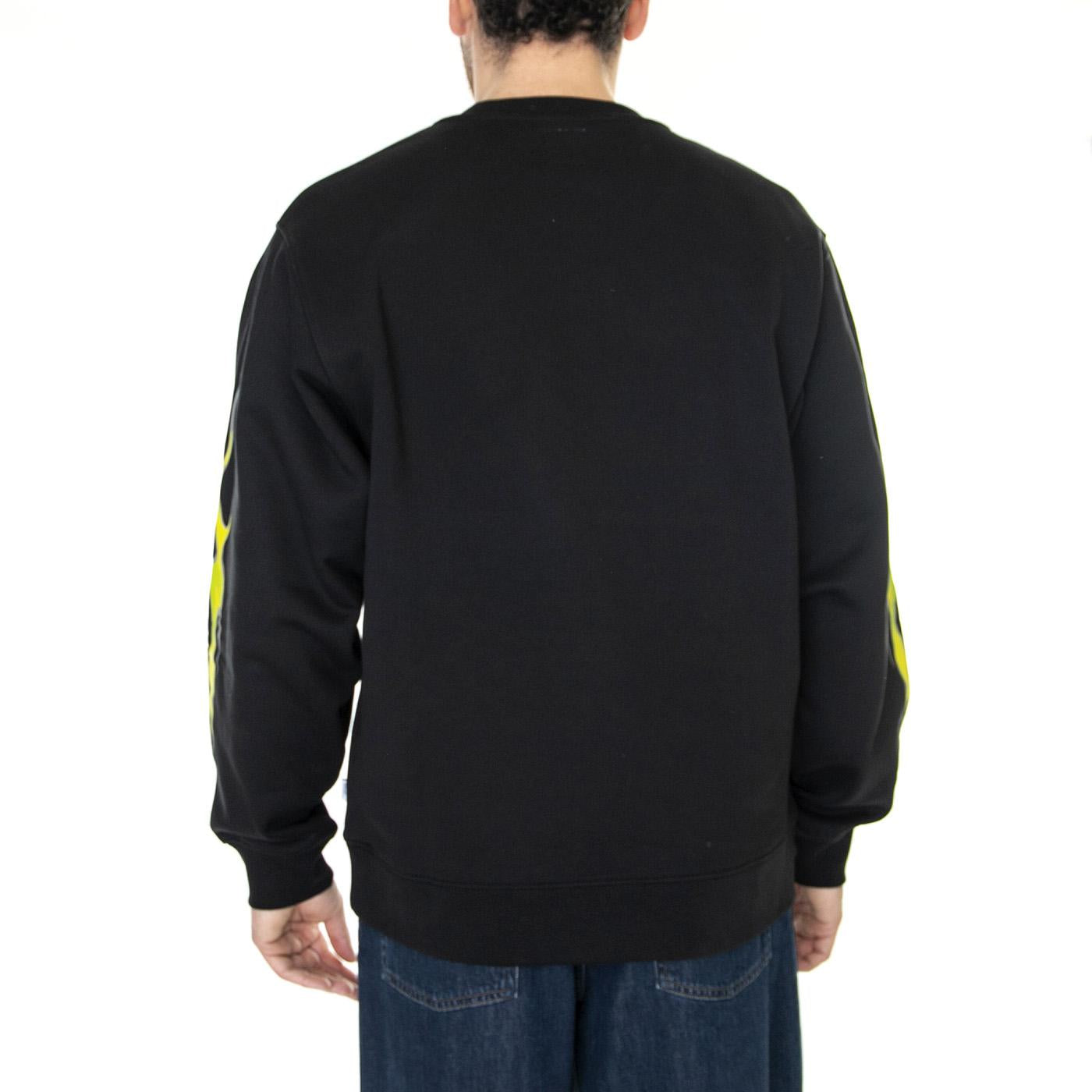 Alva Skates Crew Black - Felpa Girocollo Uomo Nera VN00061GBLK1  VANS 