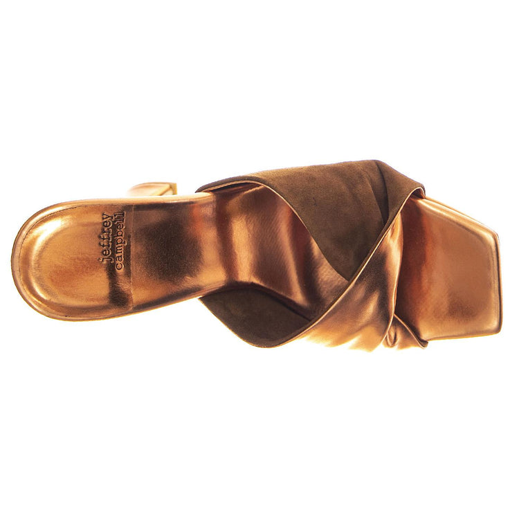 Hollyweird Rose Gold Natural Suede - Sandali Donna Rosa R201L-100-ROSE  JEFFREY CAMPBELL 