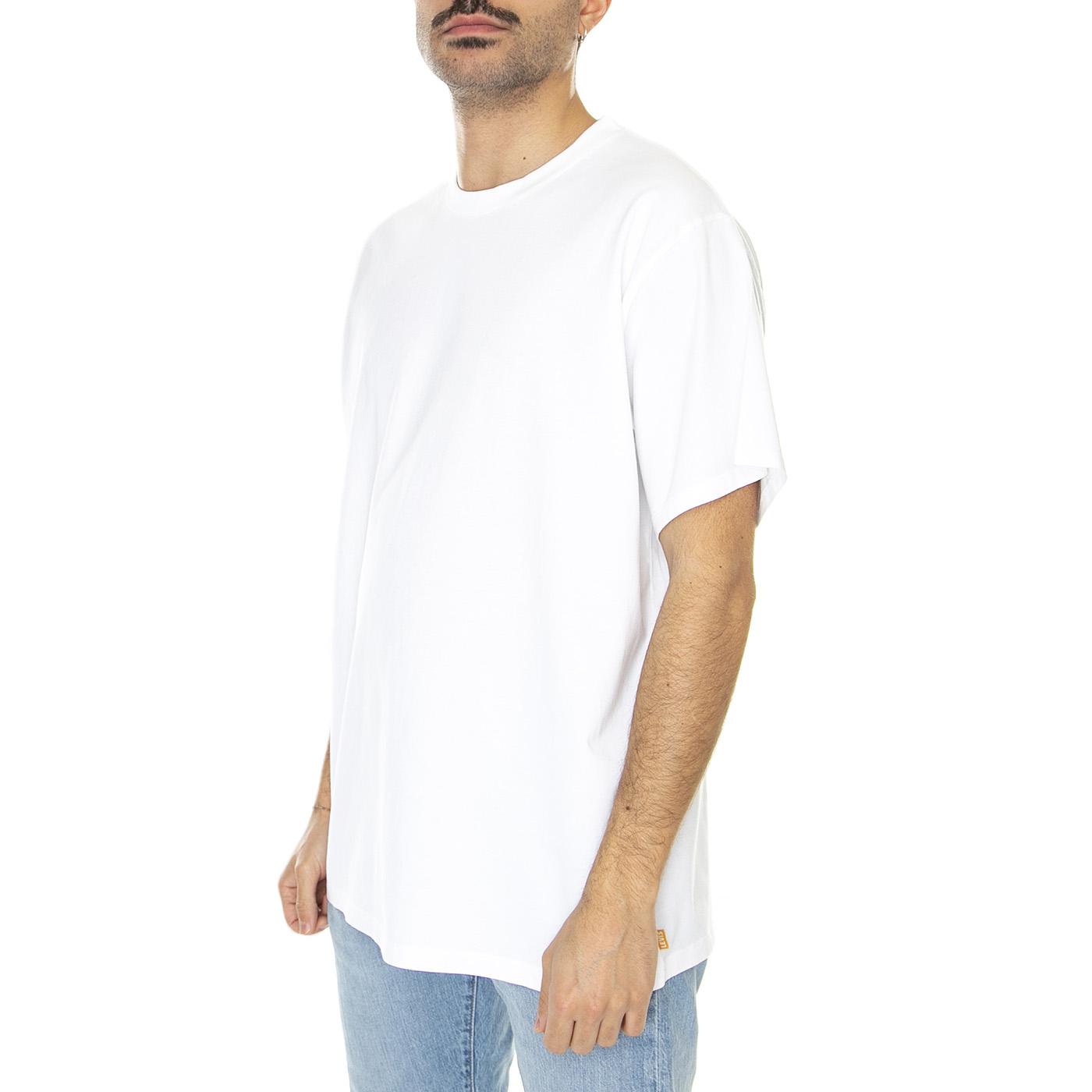 Gold Tab Tee White + Neutral - Maglietta Girocollo Uomo Bianca A3757-0007  LEVIS 