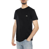T-SHIRT BLACK - Men's Black Crew Neck T-Shirt Men LACOSTE