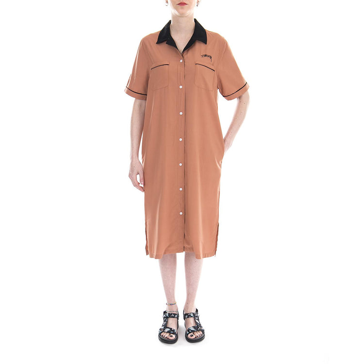SID BOWLING DRESS CORAL 211121-CORAL  STUSSY 