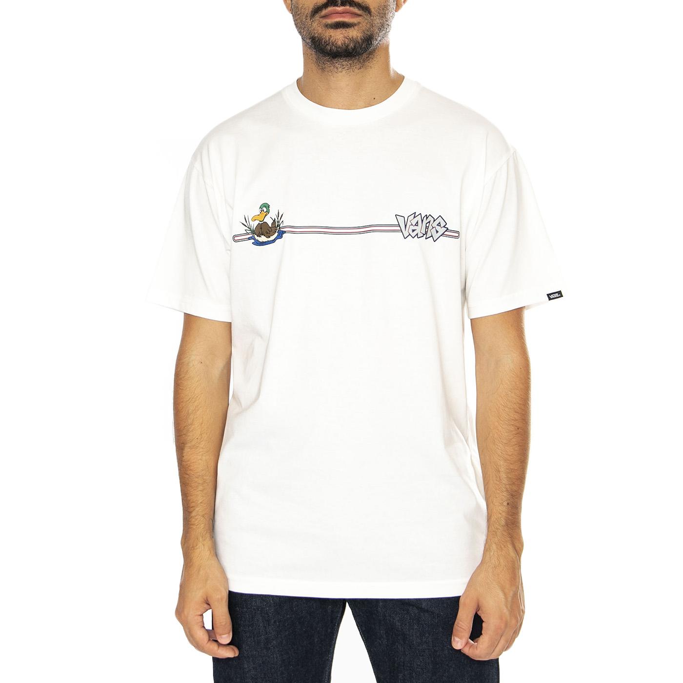 Mallard SS Marshmallow - Maglietta Girocollo Uomo Bianca VN000HFVFS81  VANS 