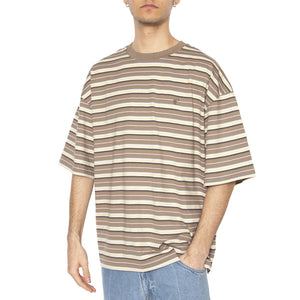 S/S Nathan T-Shirt Nathan Stripe, Branch - Maglietta Girocollo Uomo Multicolore I034640.2PZXX  CARHARTT WIP 