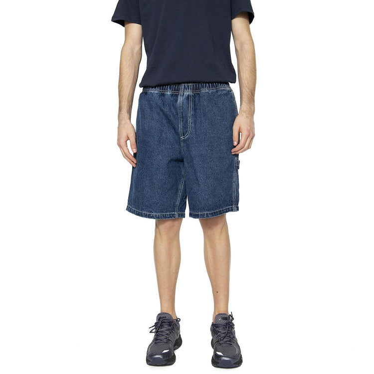 Easy Denim Carpenter Short Stone Wash Indigo - Bermuda Uomo Blu 172120079-STN  OBEY 