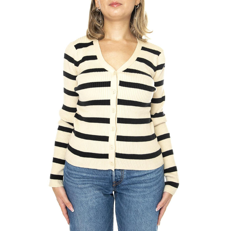 Tulip Cardigan Redwood Stripe Creme Brule Browns - Cardigan Donna Multicolore A8895-0004  LEVIS 
