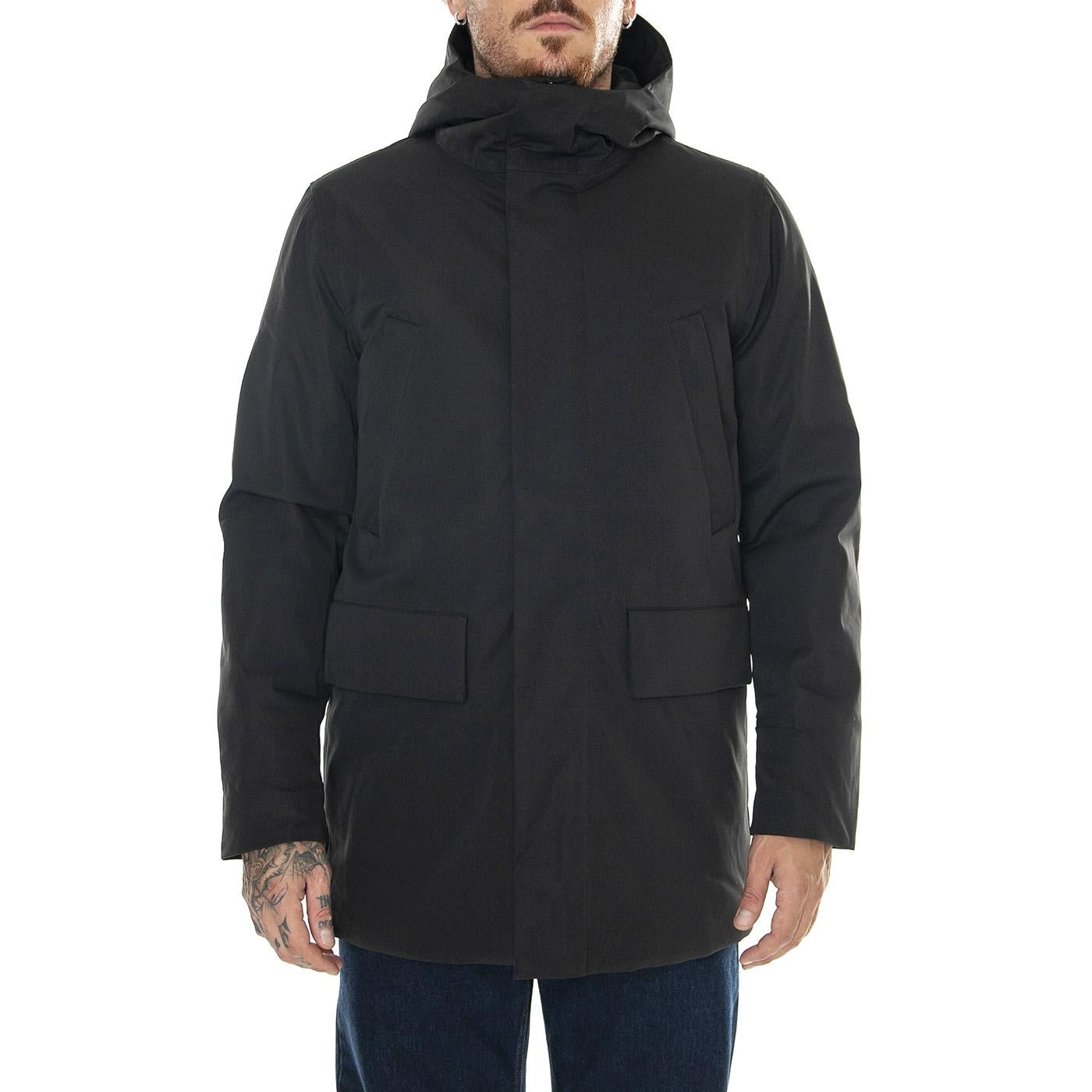 M' Lucius Black Jacket - Giacca Invernale Uomo Nera 330653-110  ELVINE 