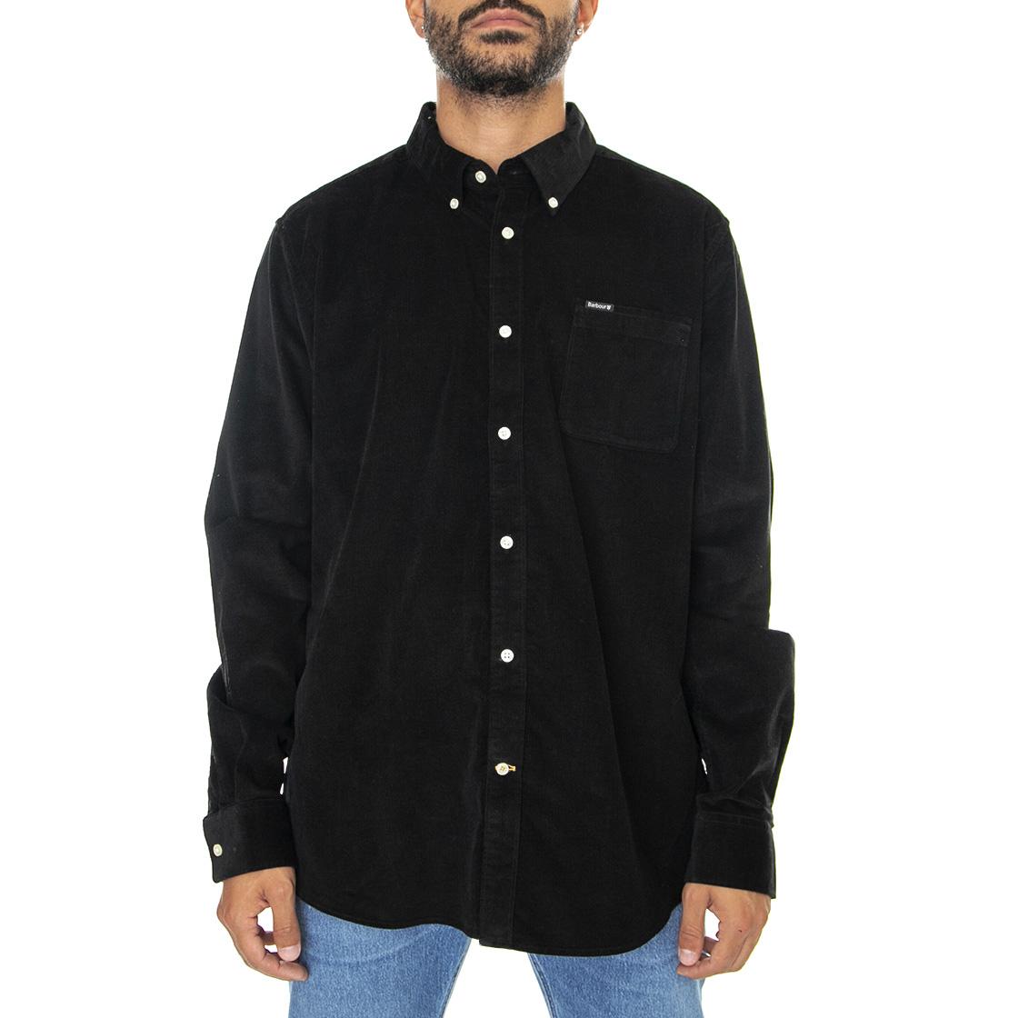 Ramsey Tailored Shirt Black - Camicia Uomo Nera 222MMSH5001-BK31  BARBOUR 