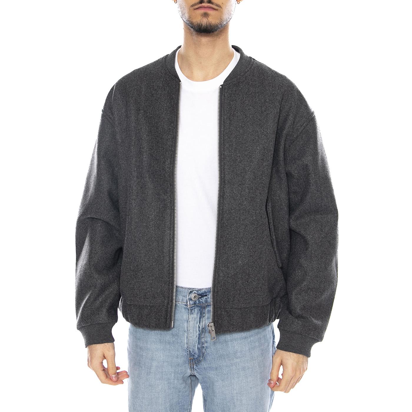Worf Life Bomber Jacket OTW -- Giacca Uomo Dark Grey Melange Grigio 22034739-4799437 . ONLY & SONS 